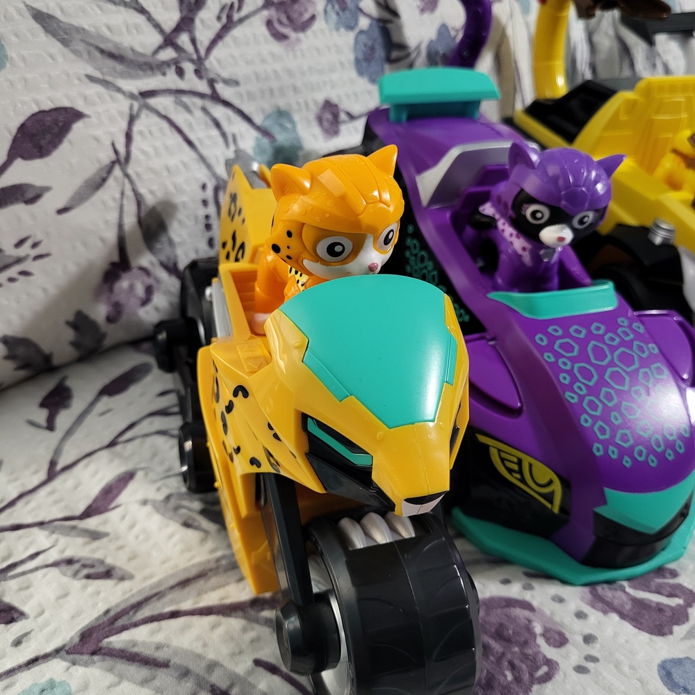 Paw Patrol Cat Pack Vehicle Set COMPLETE, RARE - Picture 2 of 10